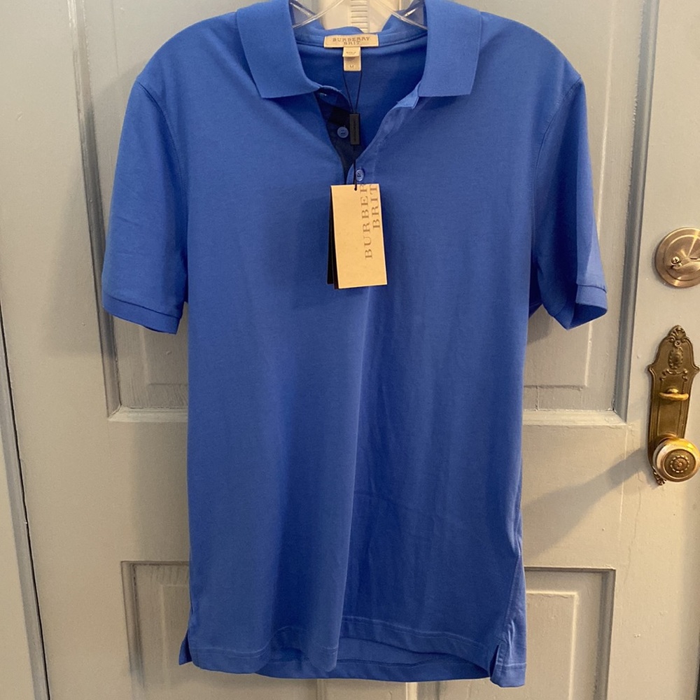 Burberry NWT Polo Hydrangea Blue Size Medium